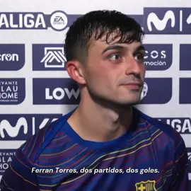 Las sonrisitas cuando hablaba de Ferran y lo bonito que dice sobre lo que hace Ferran por el equipo 🫶 #ferrantorres #pedri #togheter #fedri #smiles 
