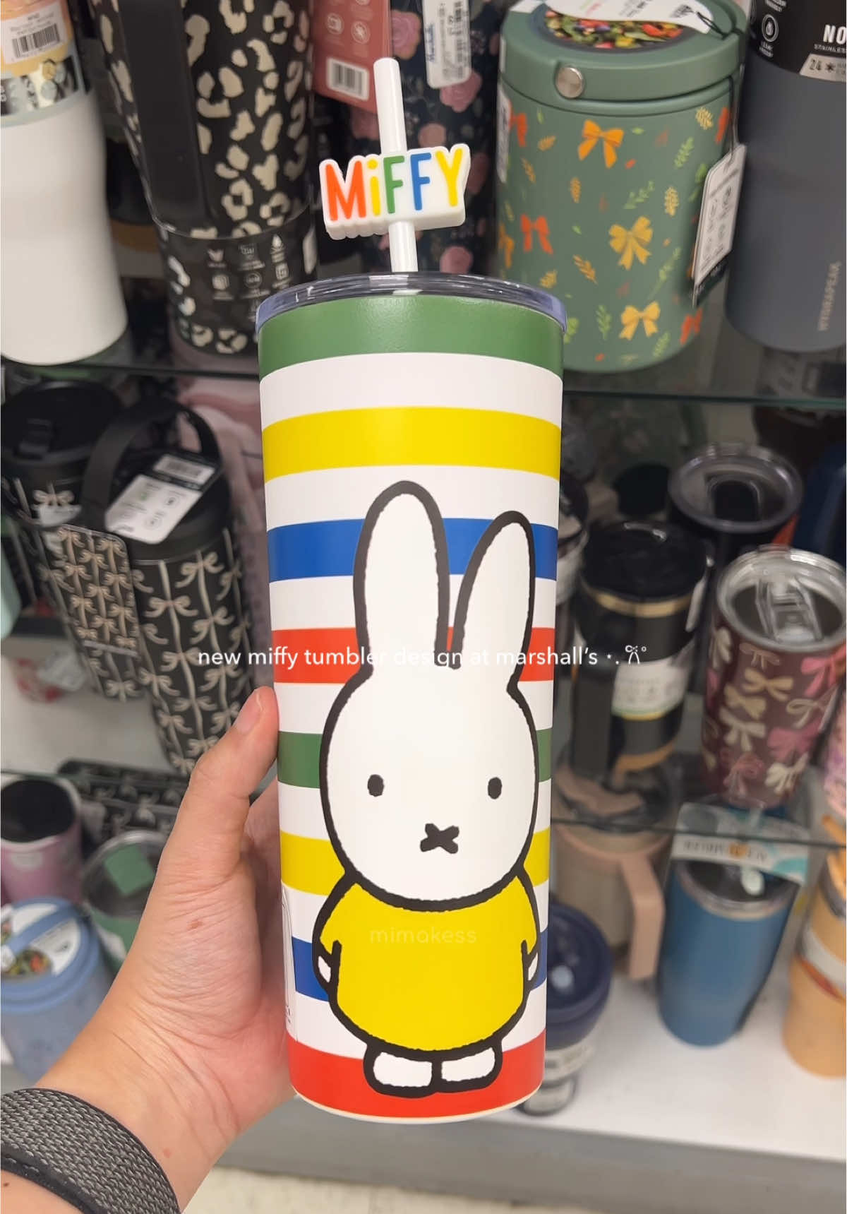 i’ve been seeing so many new miffy items at homegoods/marshall’s/tjmaxx, it feels like heaven 🐰 i found this tumbler at marshall’s for $14.99! #homegoodsfinds #marshallsfinds #miffyfinds #homegoodsmiffy #marshallsmiffy 