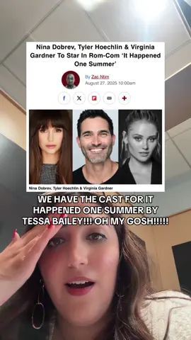 I totally forgot this is becoming a movie! I’m so excited 🙂‍↕️ #romancebooktok #tessabailey #ithappenedonesummer #booktomovieadaptation #romancereader 
