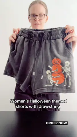 #halloweenvibes #womensclothing #shorts #spookyszn #loungewear 