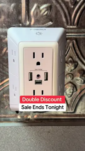 Multi Plug Surge Protector 2 USB Ports and 1 type C Port women and men over 35+ #surgeprotector #multiplug #tiktokcreatorpicks #laborday #blackfriday 