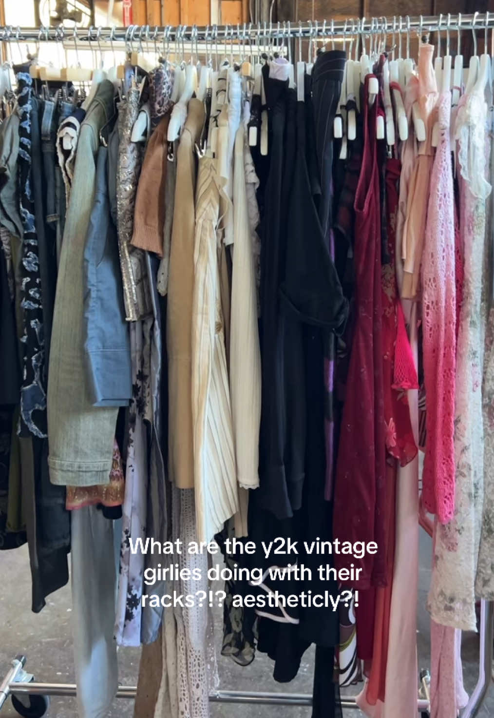 part of me wants to not even do markets anymore and just do private showings but that means i have to put in the work of advertising to the girlies to come to me privately #bayarea #vintage #y2k