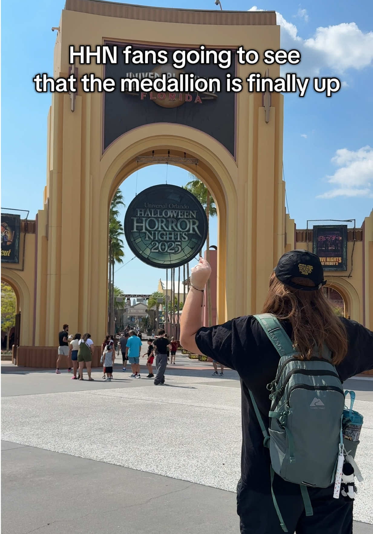 The Halloween Horror Nights medalion is finally up! HHN34 is going to be amazing! What house are you looking forward to the most #hhnorlando #hhn #halloweenhorrornightsorlando #hhn34 #halloweenhorrornights @Halloween Horror Nights @Universal Orlando Resort 