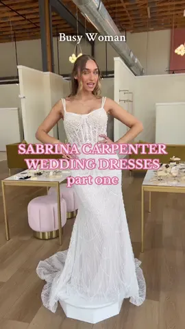 In honor of @Sabrina Carpenter’s new album, here are wedding dresses inspired by Sabrina Carpenter songs!✨ Which look is your favorite? Let us know in the comments!  Dresses available at Bon Bon Belle - Madison  #bonbonbelle #Weddingdressshopping #2027bride #sabrinacarpenter #sabrinacarpenterfan wedding dress inspo, wedding dresses, 2026 bride, Sabrina carpenter man’s best friend 