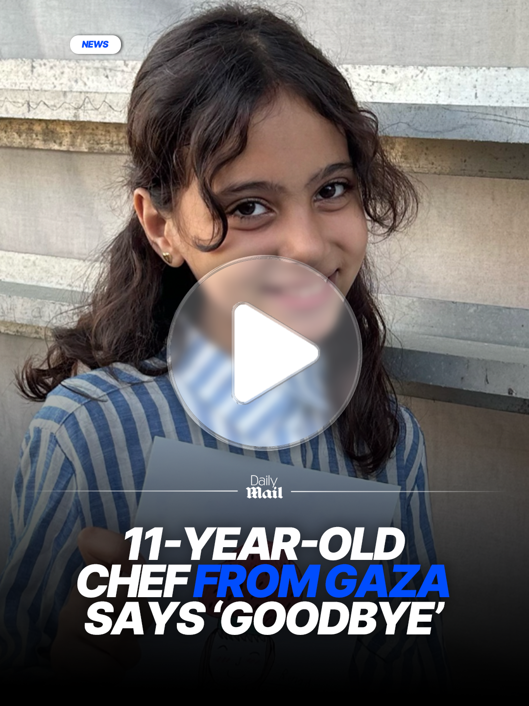 Young Palestinian chef Renad, who went viral for her cooking videos in the war zone, has shared a cryptic message on Instagram. The one-word post read 'Goodbye.' #news #gaza #palestine #israel