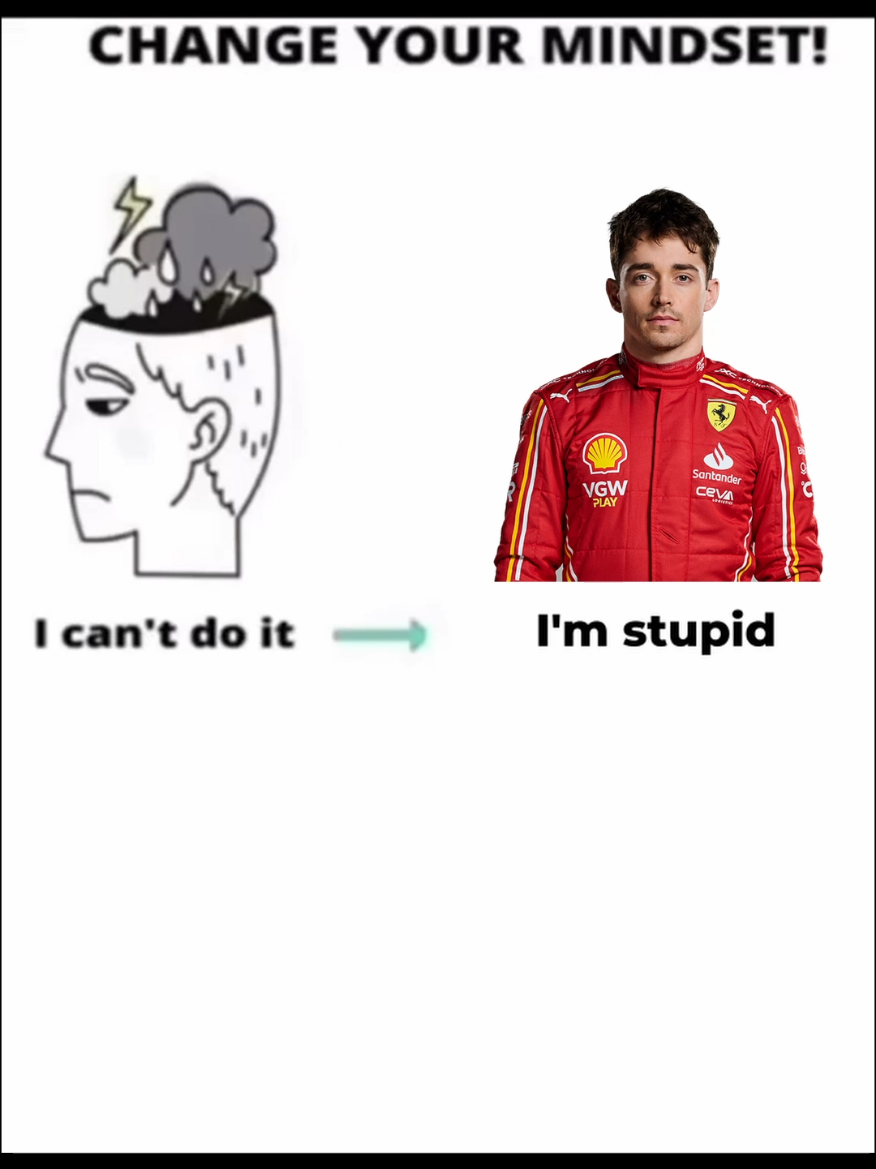 Leclerc mindset😭 #changeyourmindset  #leclerc16 #f1 