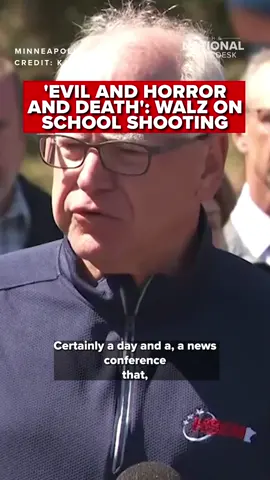 Minnesota Governor Tim Walz mourned the deadly shooting that claimed the lives of two children at a Catholic School in Minneapolis. Read more by clicking the link in the bio. #minneapolis #crime #school #news #police #investigate