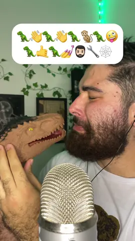 ASMR EMOJI CHALLENGE 🦖 #asmr #emojichallenge 