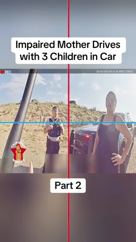 Impaired Mother Drives with 3 Children in Car Part 2 #cops #copsoftiktok #police #bodycam #crime 