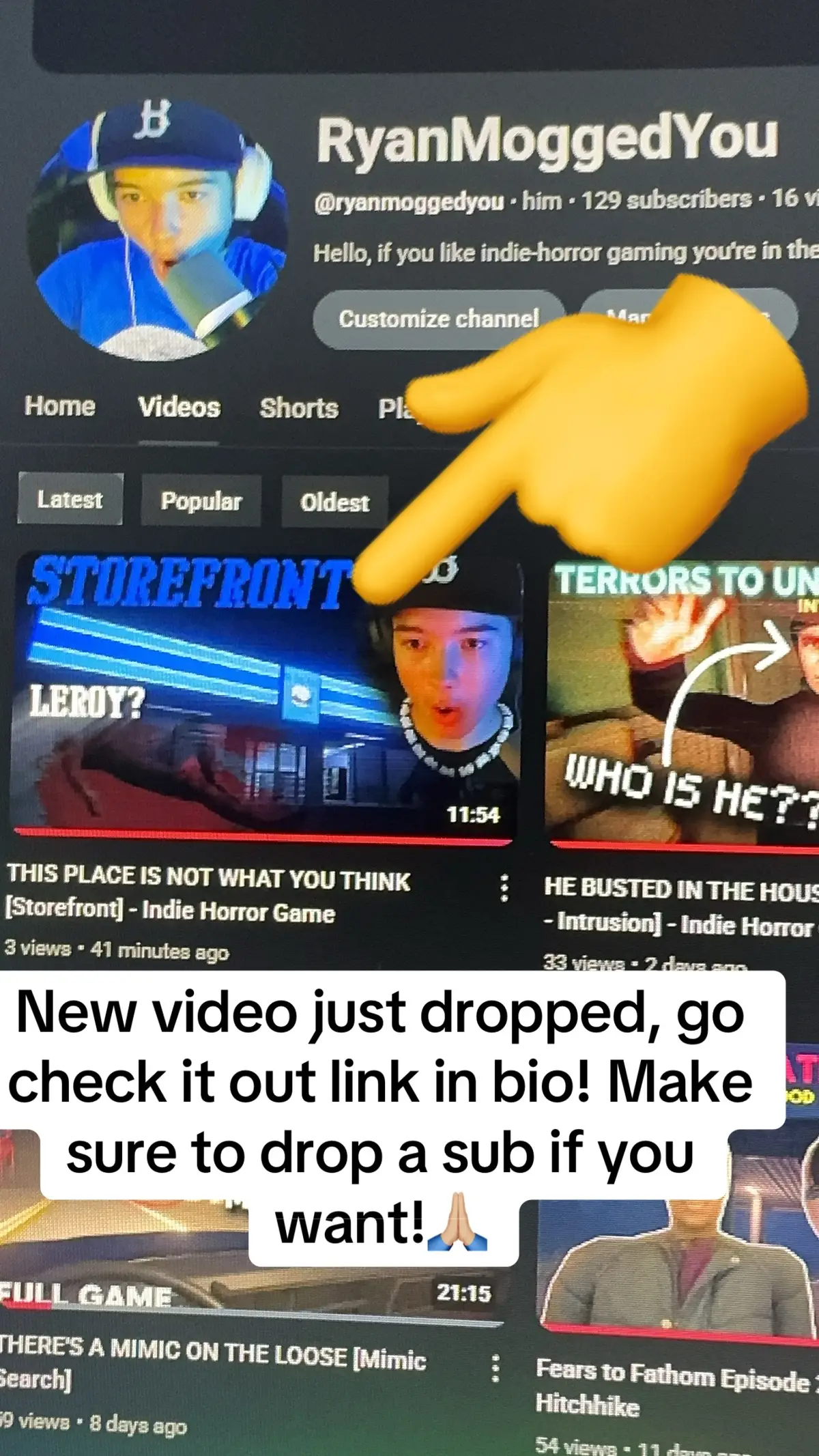 #youtube #gaming #indie #horror #caseoh 