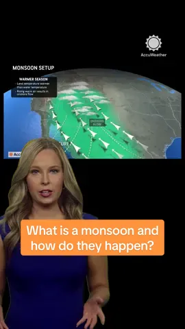 What is a monsoon? And how do they happen? Here's what to know about the seasonal change that brings rain and dust storms to the Southwest.  #southwest #arizona #phoenix #weather #fyp 