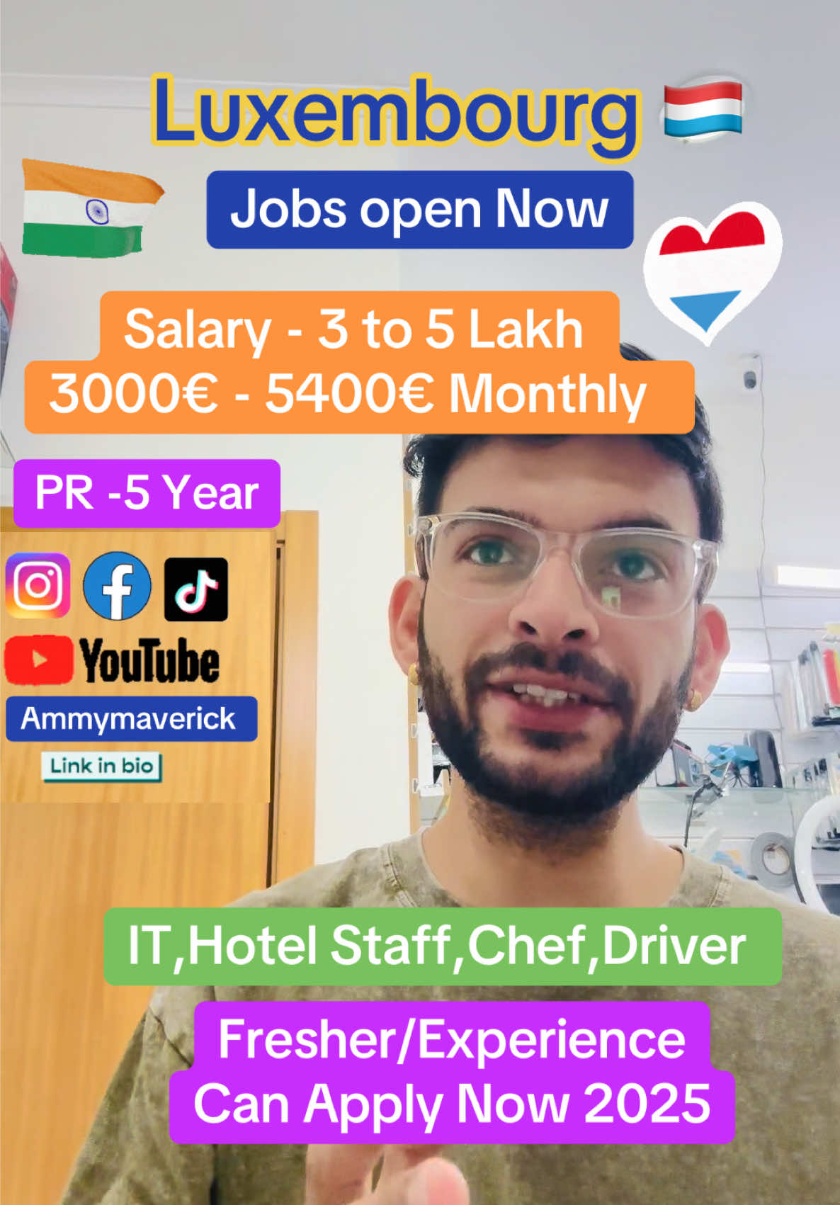 JOBS in Luxembourg 2025 for Indians #jobseekervisa #luxembourgvisa #luxembourgtiktok #visaupdate2025 #schengenvisa 