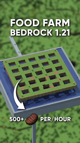 Minecraft Bedrock | AFK Food Farm 🍗 | 500+ Items Per/Hour     ▬▬▬▬▬▬▬▬▬▬▬▬▬▬▬▬▬▬   🔍 Version   • Bedrock Edition 1.21.0      🌳 Resource Pack     • ...     ☀️ Shader Pack   • ... ▬▬▬▬▬▬▬▬▬▬▬▬▬▬▬▬▬▬   #Minecraft #minecrafttutorial #minecrafthowtobuild #minecraftpe #minecraftfarm 
