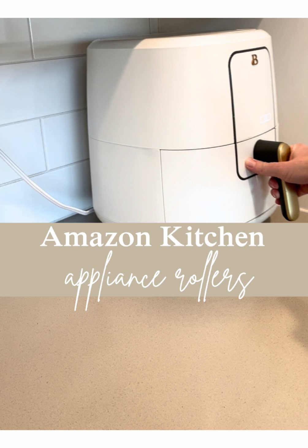I have had these on my appliances for a year now and they are still stuck perfectly! I really love these for the items that I am constantly pulling out to use like my air fryer. They are inexpensive but make life just a little easier 🥰  #AmazonKitchenFinds #KitchenMustHaves #AmazonHomeFinds #KitchenOrganization #AmazonFavorites     