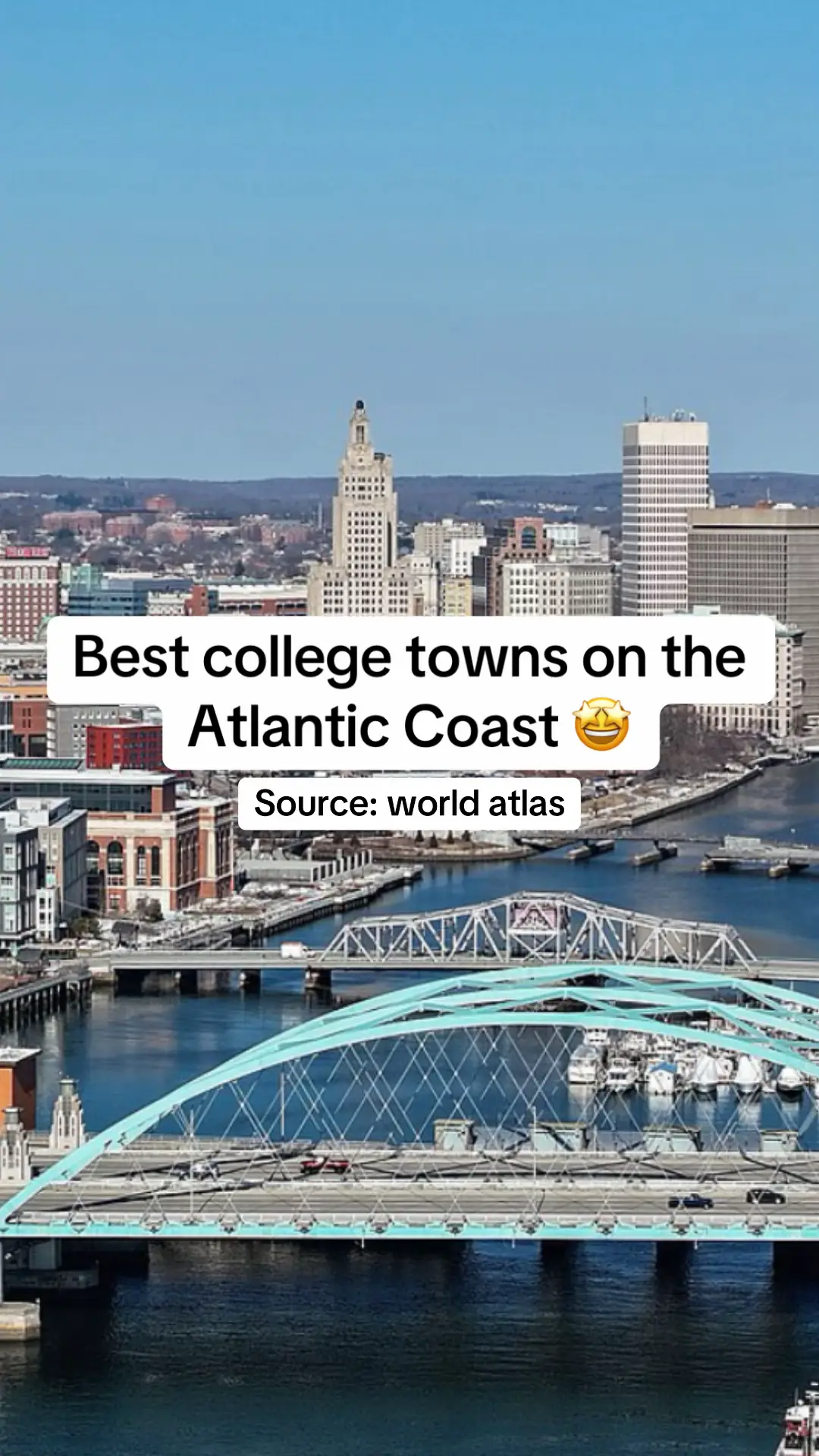 These are the best college towns on the Atlantic coast 🏝️ #collegetowns #college #student 