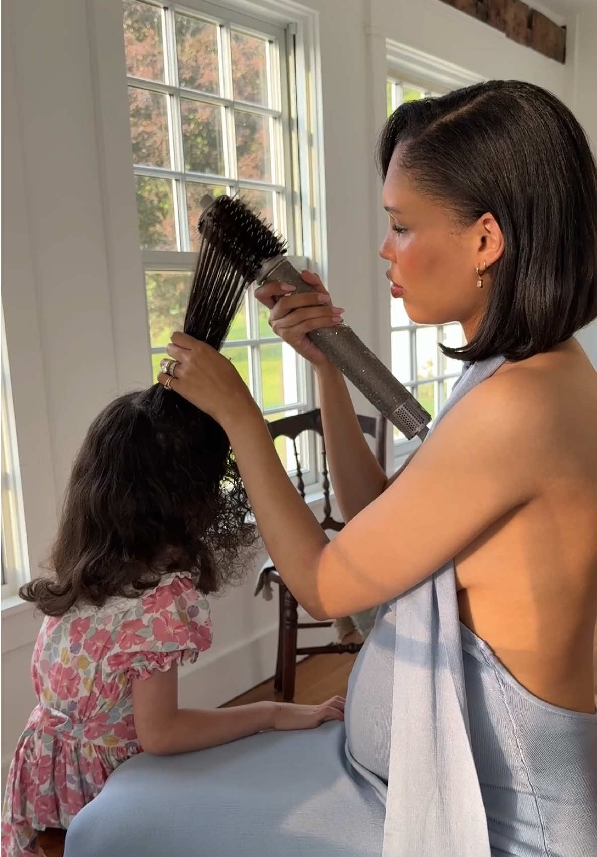 how do they grow up so quick?🥺 #fypシ #momtok #hair #blowout 