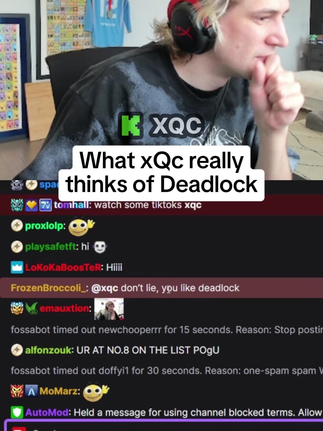 what xQc really thinks of Deadlock . . . #xqc #deadlock #fyp