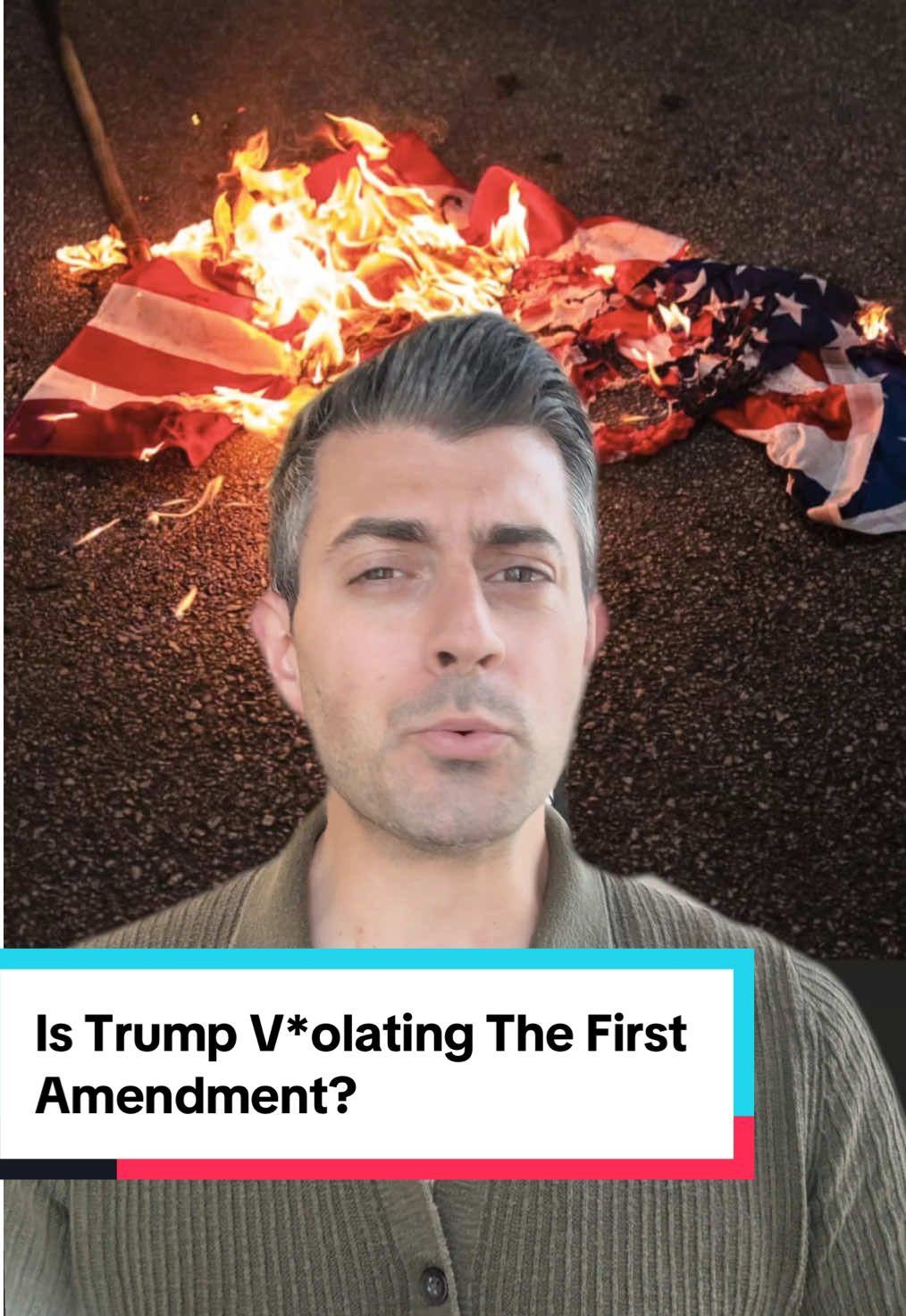 Trump wants to prosecute flag burners — but the Supreme Court might say otherwise. #trump #flag #firstamendment #supremecourt #politics 