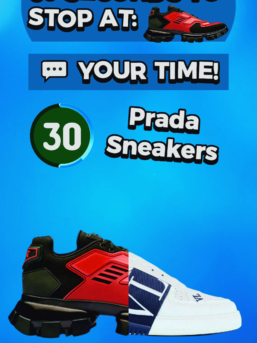 Prada Sneakers in one minute. Can you?  #pradabeauty #prada #sneakersaddict #sneakerhead #sneakers 