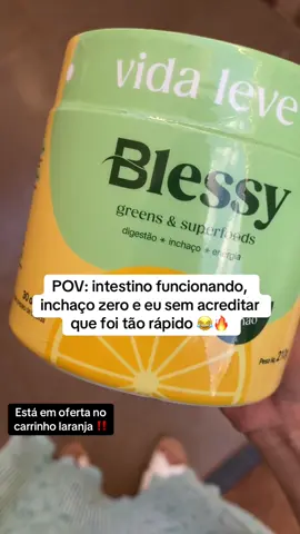 Blend natural com 23 superfoods 🍋🥭 Leveza, energia e sabor em 1 scoop.#intestino #leve #fly 