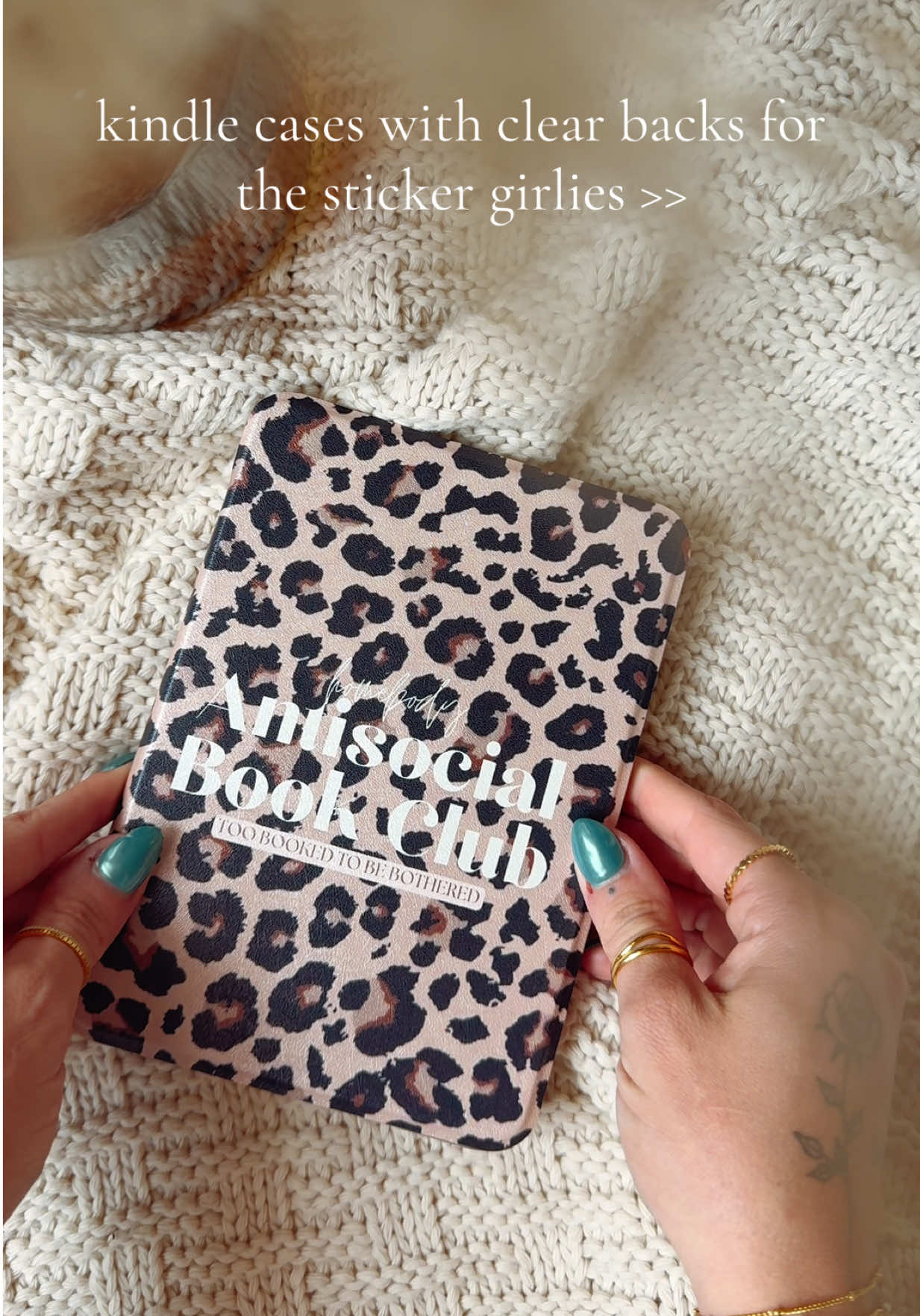 Your Kindle deserves to slay too 🐆✨ Clear back for your sticker obsession + leopard print for your main character energy. Add to cart, bestie. 💁🏼‍♀️ #BookTok #tiktokmademebuyit #kindleaccessories #smallbusinessfinds #bookishaesthetic 