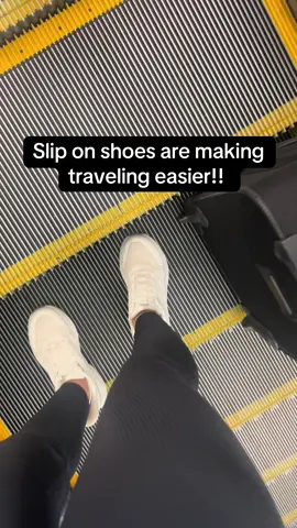 Now that trip to the airport was far less stressful and a lot more efficient because of these slip on shoes!! Get  them while they’re on sale-price is going up soon!! #sliponshoes #traveltiktok #traveltips 