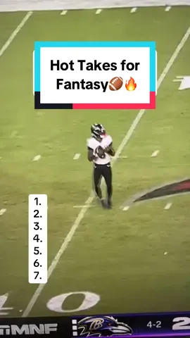 Hot Takes for Fantasy Football🏈🔥 #fantasyfootball #fantasycontent #fantasypredictions #hottakes  #nflconvo 