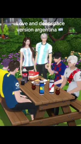 merienda con los pibes de lads #loveanddeepspace #lads #sims4 #sims4mods #argentina 
