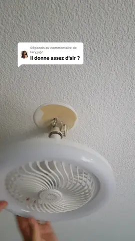Réponse à @lary_ugc ventilateur plafond lumineux #ambiance  #ventilateurplafond#lumineux#tiktokshopfrance#offrepourtoi 