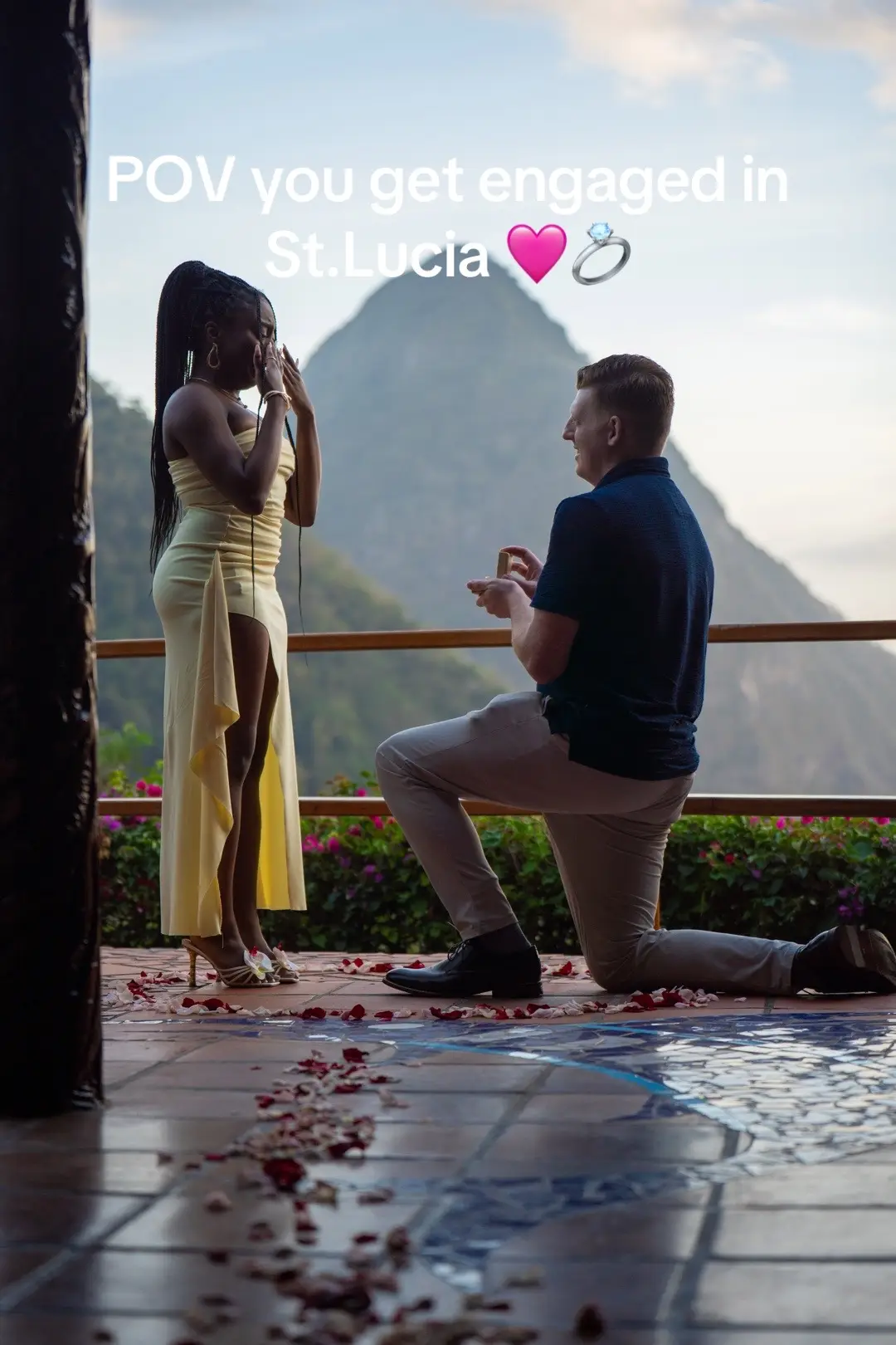 ✨🌴 When vacation turns into forever 💍✨ #POV #EngagementTrip #stlucia #laderastlucia 