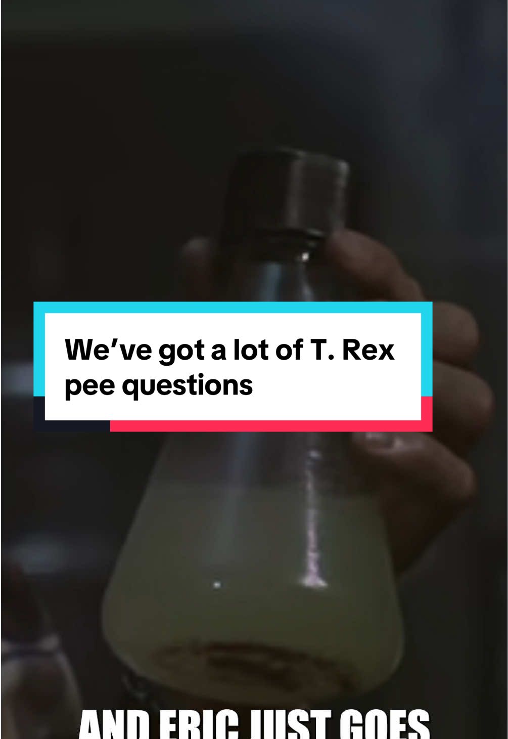 We’ve got a lot of T. Rex pee questions  #jurassicpark #jurassicpark3 