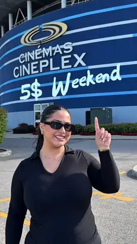 This weekend, August 30-31st, 5$ movie tickets and 5$ small popcorns at Cineplex! Don’t miss it 🍿 #fyp #mtl #montreal #cineplex #movies 