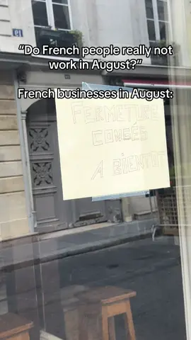 When you go to France in August and everything is closed #france #french #cultureshock #work 