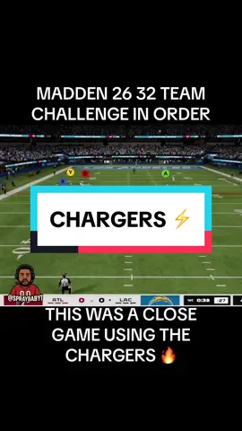 CHARGERS ARE UP STAY TUNED!! #fyp #madden26 #chargers #nfl #tiktok #madden #xbox #playstation 