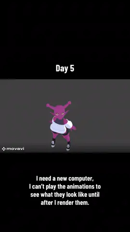 Day 5 of learning 3d animation #3danimation #darkside #derpixon I will make my masters proud