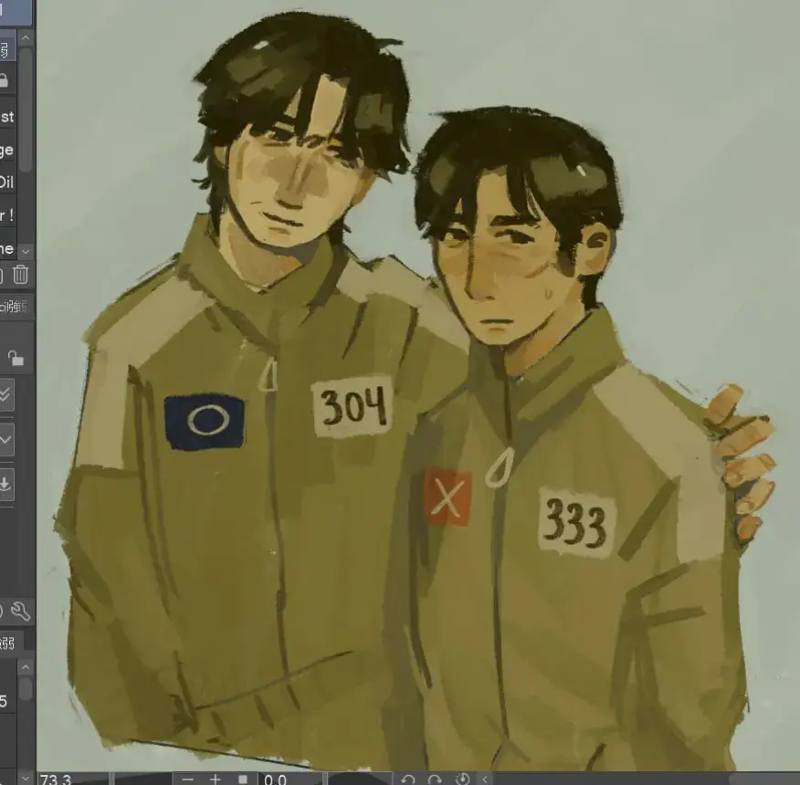 #mjjw #SFH #strangersfromhell #moonjo #jongwoo #art #squidgame #607 