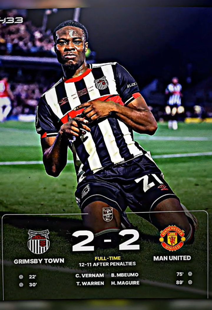awali pagi dengan emyu kalah 🗿 Grimsby Town vs Manchester United  #manchesterunited #football #jjbola #fypシ #foryoupage 