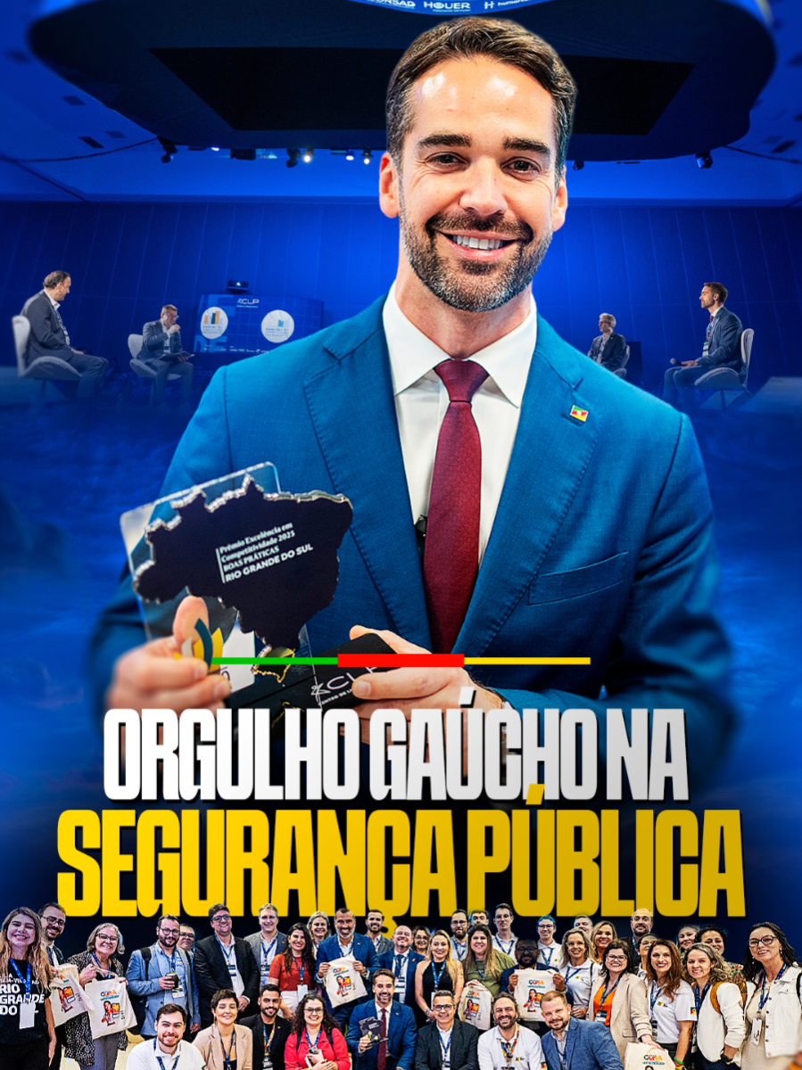 🏆🏆🏆 Somos tri da Champions League, ou do Oscar da gestão pública do @clpbrasil. Dessa vez, fomos reconhecidos pela nossa gestão da segurança pública. Todo mundo sente e percebe que é muito mais seguro viver hoje no RS. Pois o Brasil também sabe e reconhece isso agora. Venham nos visitar com muita segurança e tranquilidade!