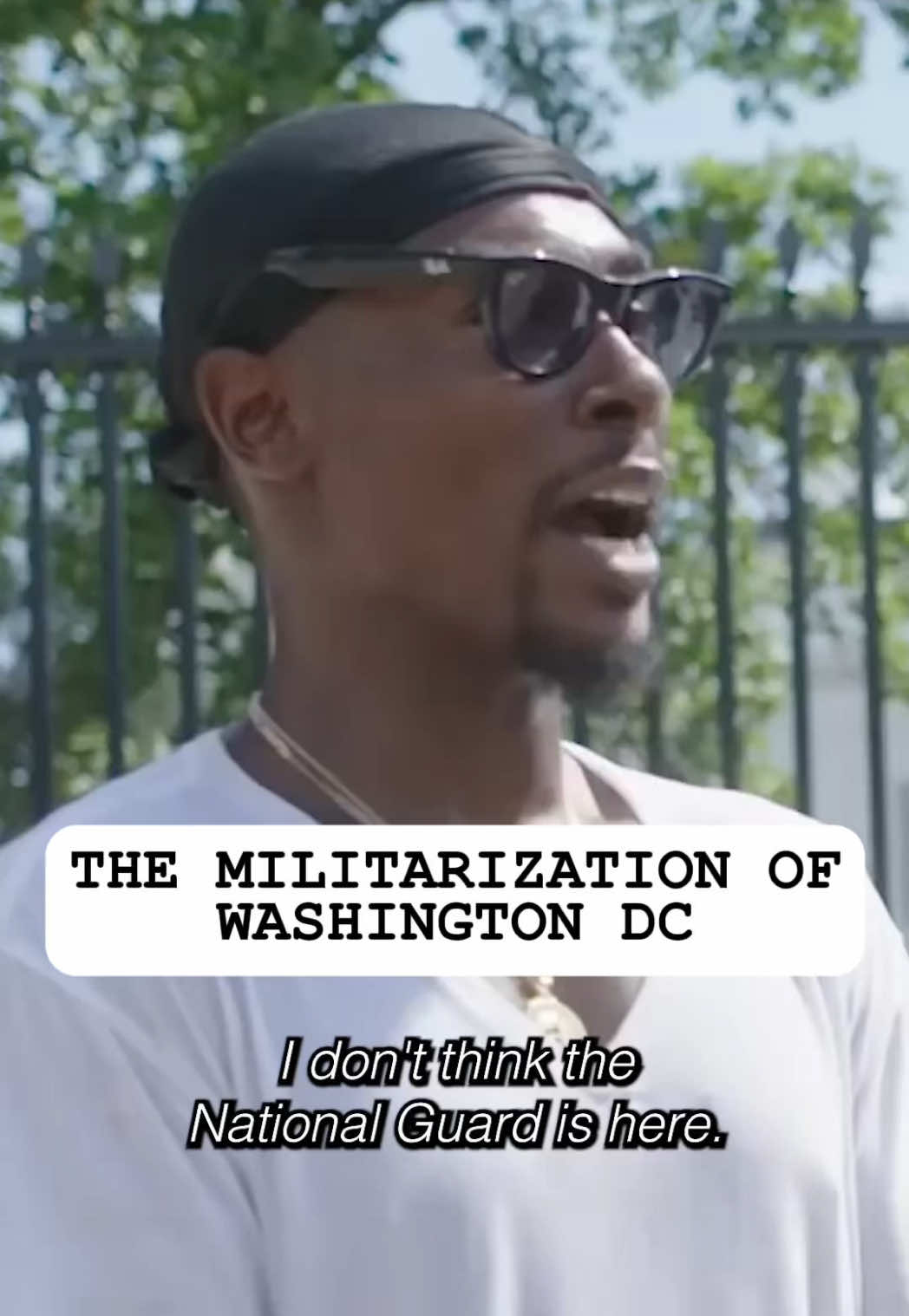 Man compares #Trump’s militarization of DC to stop & frisk #channel5 