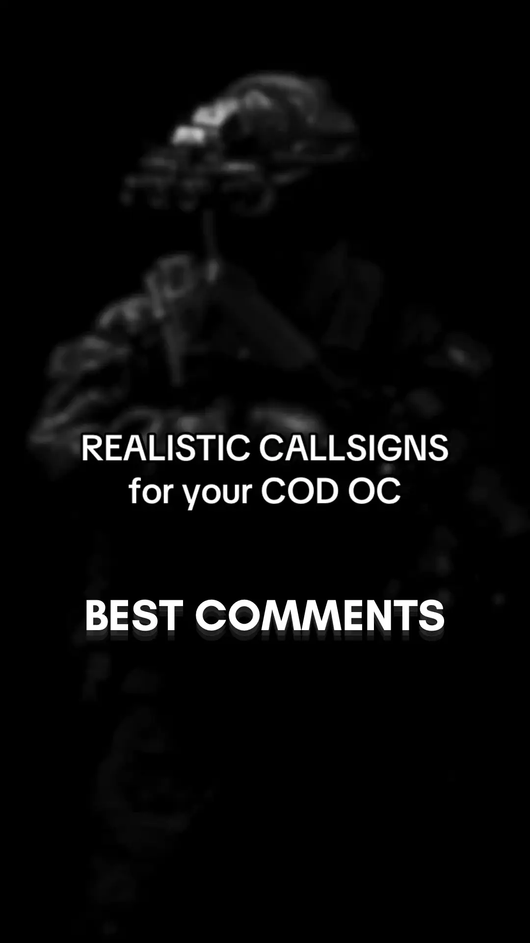 Realistic Callsigns Part 2 | #modernwarfare #oc #fanfic #military #fyp 