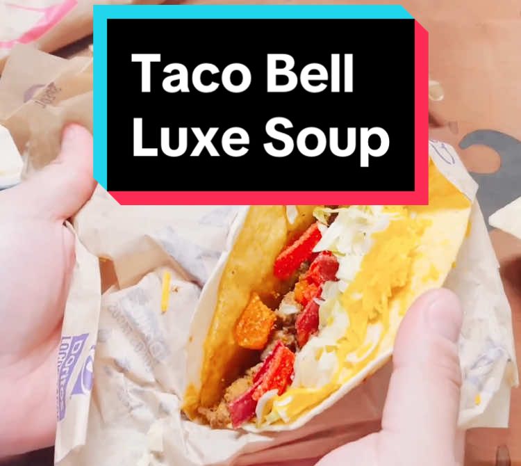Taco Bell Luxe Soup #ordinarysausage #ordinarysausage_channels #ordinarysausagefan #tacobellluxebox #tacobellluxesoup 
