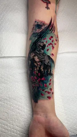 Expedition 33 tattoo I was able to do last week! Talking video games while working all day is the best. #expedition33 #videogametattoo #tattoo #tattooartist #tattootiktok 