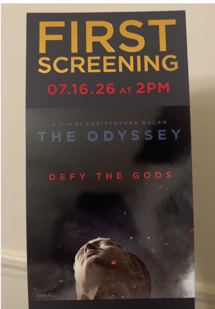 gonna frame this #theodyssey #christophernolan #movietok #filmtok 
