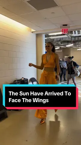Bring on the fits 🤩 The @Connecticut Sun are gettin’ ready to face the Wings! Tip off starts at 8pm/ET on League Pass #wnba #connecticutsun