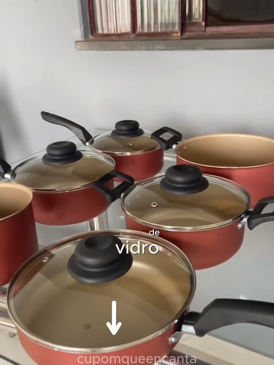 Jogo de panela 9 peças  #panelas #cozinha #shop #kit #presente 