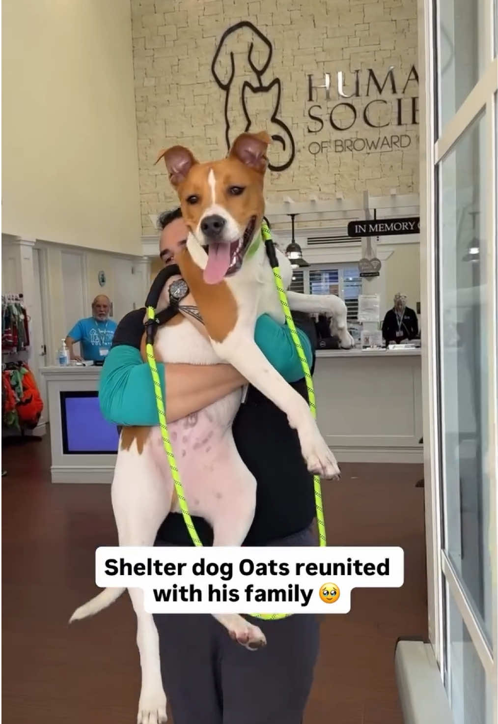 Reunited and it feels so good! 🌟 After spending months in our care, one of our staff favorites, Oats, was finally reunited with his family 🏡✨ The moment they saw each other was pure magic ❤ there wasn’t a dry eye in the shelter.   It’s heartbreaking when pets become lost or separated from the people who love them. 💔 That’s why it is so important to have your pets microchipped and make sure the information is always up to date. A microchip, no bigger than a grain of rice, can mean the difference between being lost forever or making it home again. While a microchip isn’t a GPS tracker, it provides contact information so shelters and vets can quickly reunite families. Collars and ID tags are just as important, giving anyone who finds your pet a way to bring them back to you right away.   Here at the Humane Society of Broward County, we offer low-cost microchipping Monday through Saturday in our Vaccine Clinic. For details, visit www.humanebroward.com > services.   Oats’ story had a happy ending, but so many other pets are still waiting in our shelter for families of their own. 🙏 Please make sure your furry loved ones always carry proper identification because it could be the reason they make it back home to you. ❤️🐾   #ReunitedAndItFeelsSoGood #LostAndFoundMiracle #MicrochipYourPet #LocalPetCare #PetLovers                          