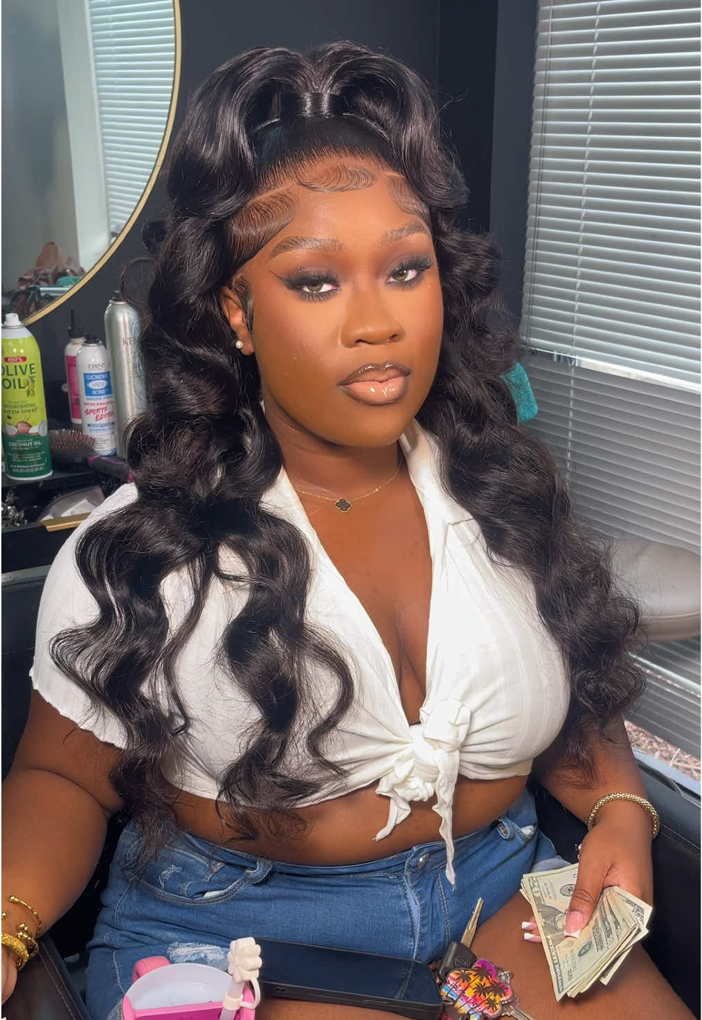 The real baddie😂😭🥰 #fyp #foryoupage #makeupartist #browardmua #makeupforblackwomen #hairappointment #hairtok #fakepeople #contentcreator #haitiantiktok #softglam #haitianmakeupartist  @Dimepiece_1804💎 