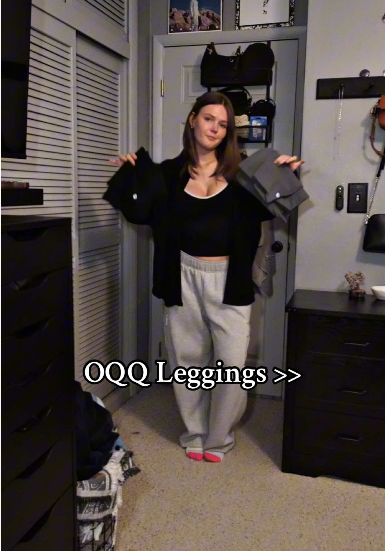 OQQ Leggings will always win in this household 🖤🤞😤|  #OQQ #oqqleggings #leggings #outfitinspo #gymoutfit 