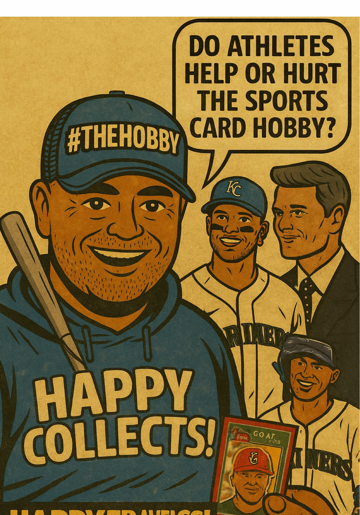 I love seeing the influx of athletes into the sports card hobby. Yes I know a ton of it is just marketing and hype, but it does have a positive effect either way. I think as long as athletes don’t try to pump and dump or over hype a product it’s all good.#SportsCards #Athletes #TheHappyCollector #Collector #TheHobby  