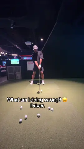 Much more comfortable with the irons than driver. What am I doing wrong? Just learning through TikTok #golftiktok #golftok #golfer #golfswing 